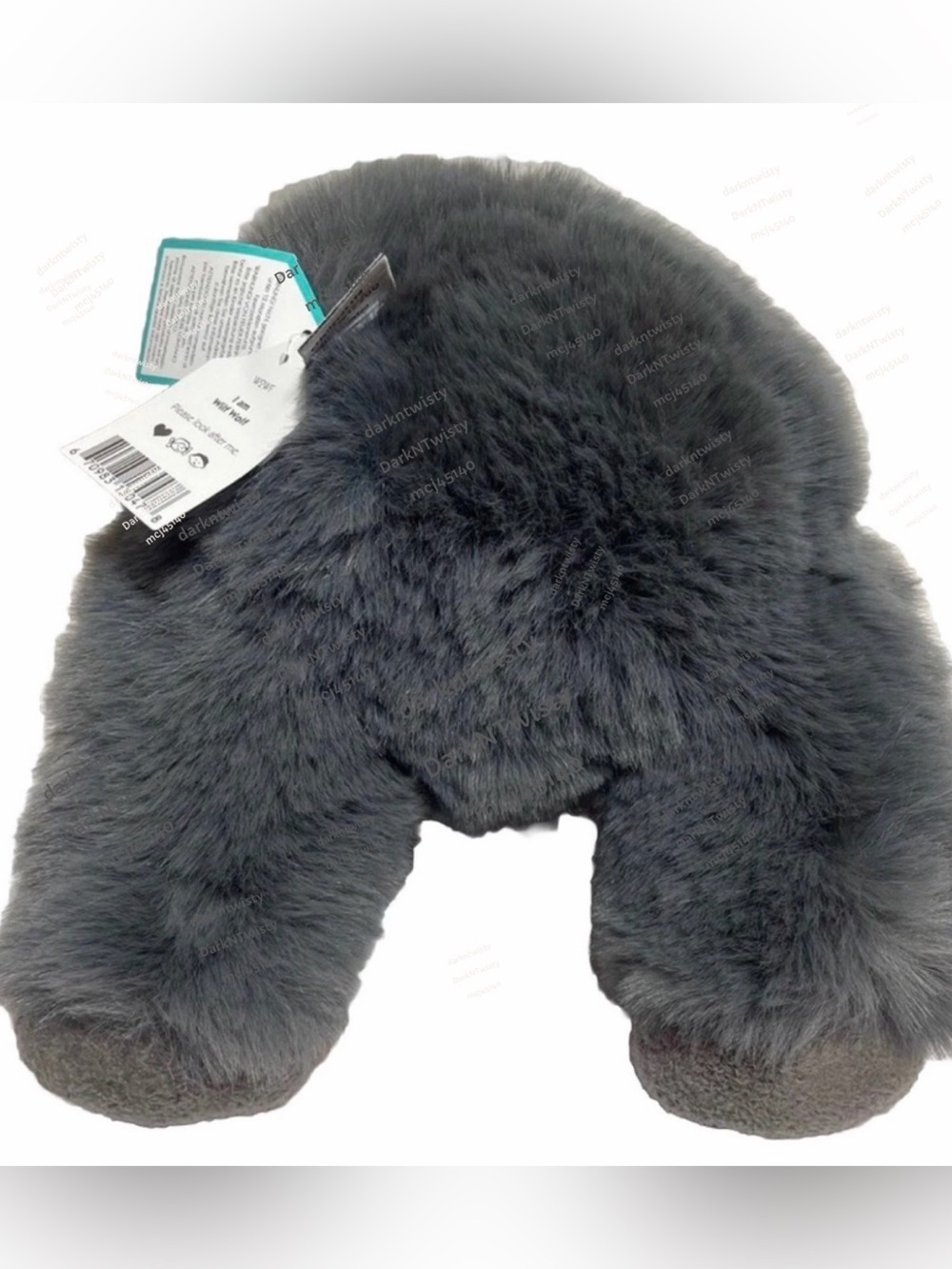 RETIRED RARE BNWT Jellycat Wilf Wolf SEALED IN MFG PLASTIC GR8 GIFT - Picture 8 of 15